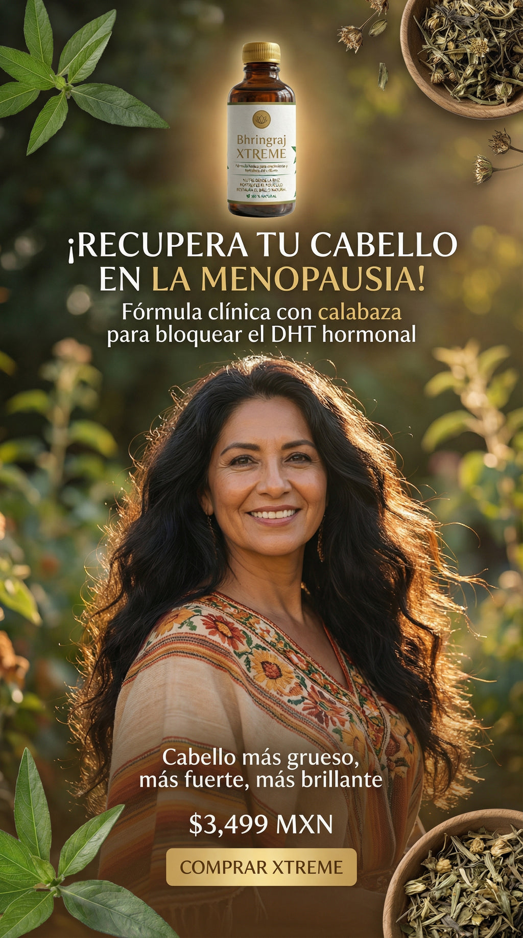 Elixir Shukra Xtreme | Aceite de Calabaza & Bhringraj | Tratamiento Intensivo